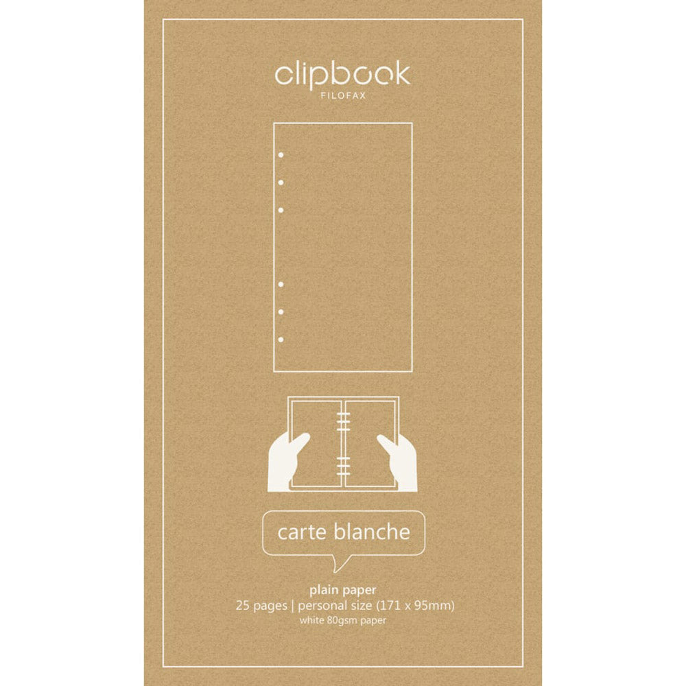 Filofax Personal Clipbook Refill 25pk