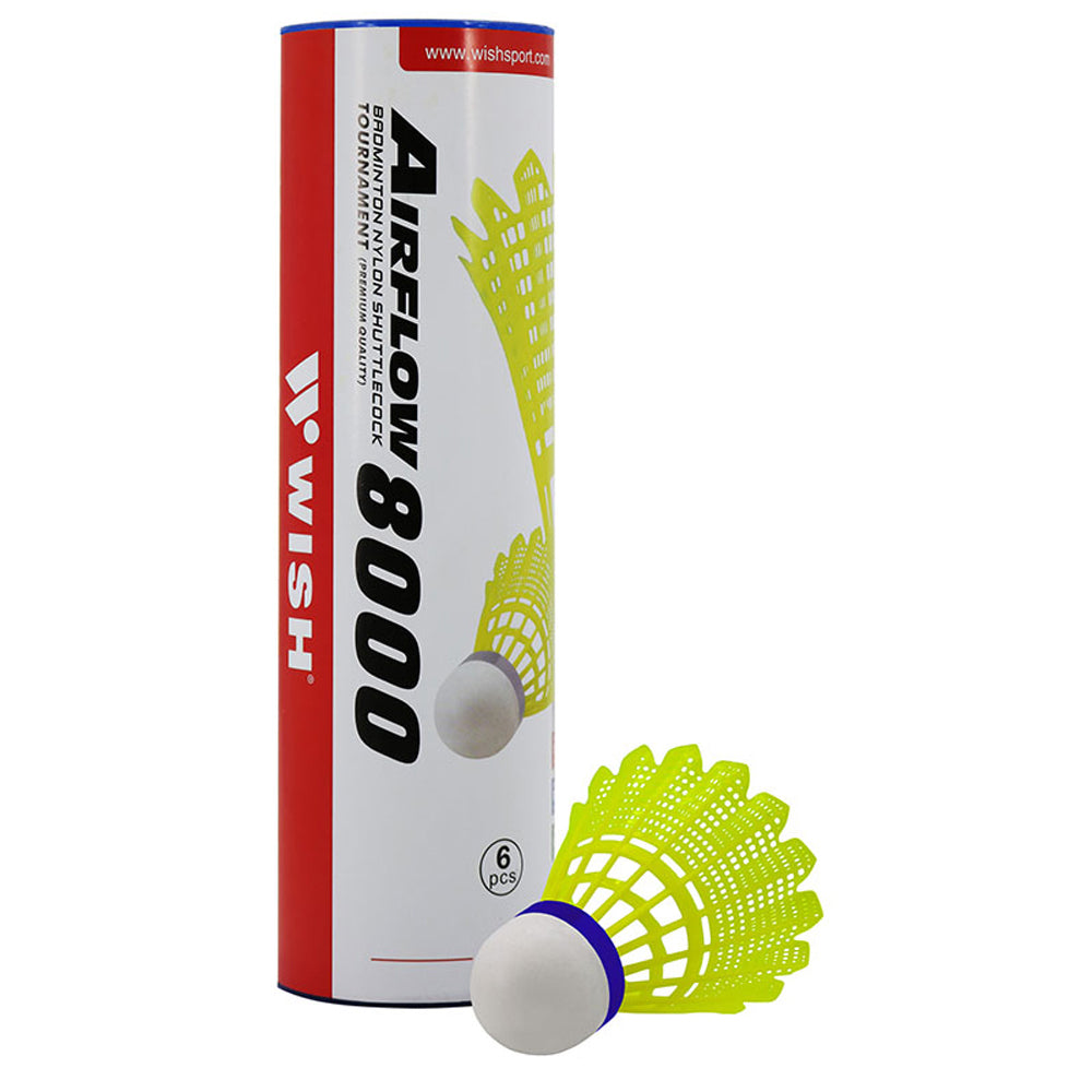 Wish Medium Speed Nylon Shuttlecock (Yellow)