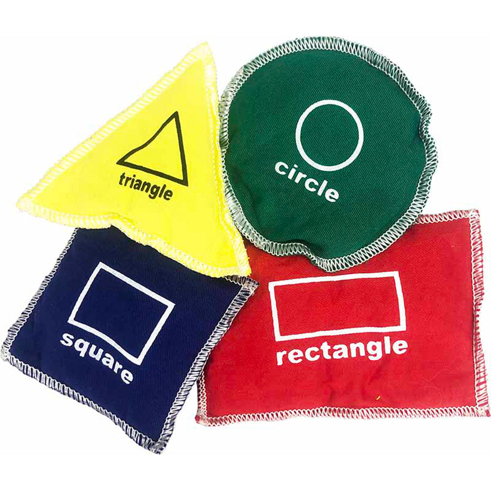 Alliance Shapes Cotton Bean Bag Set (Set of 4)