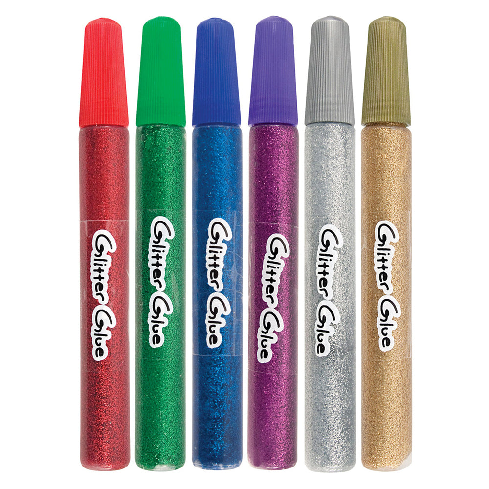 Glitter Glue Pens 6pk