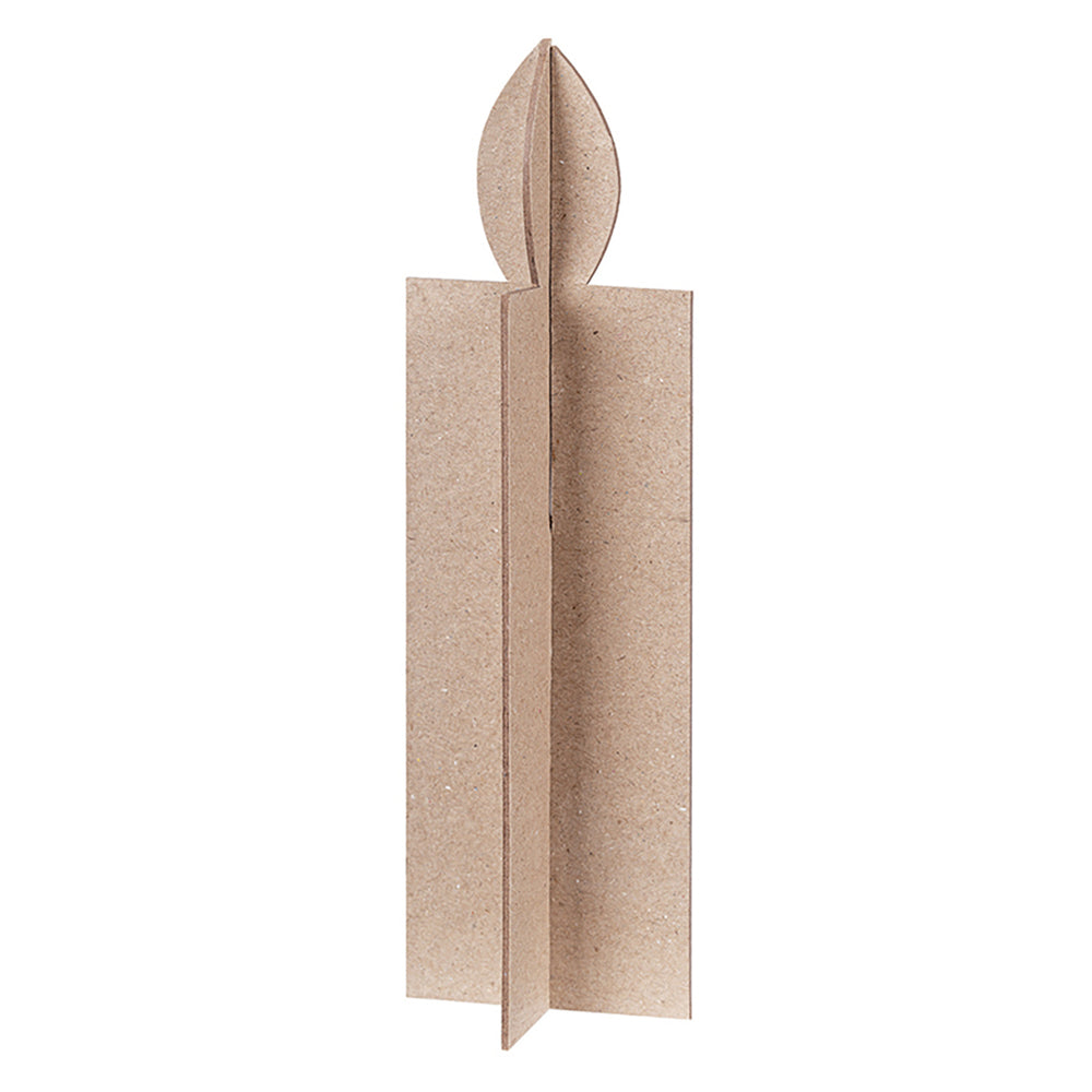 Papier Mache Standing Candle Set 10pk