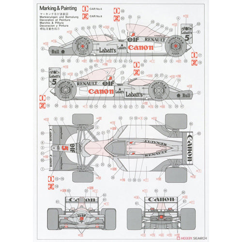 Williams FW14B 1/24 Scale Model