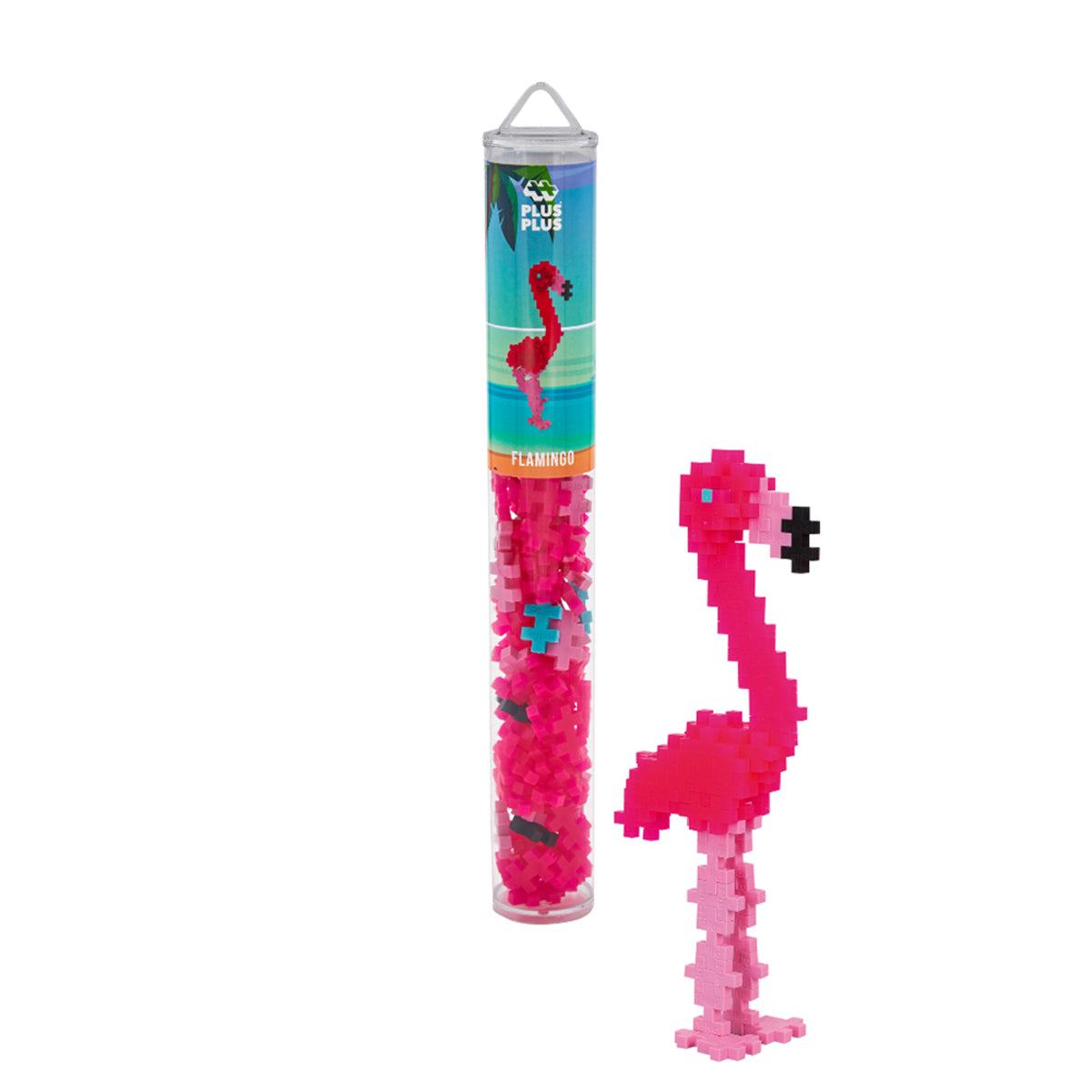 Plus-Plus Flamingo Building Blocks Tube 100pcs