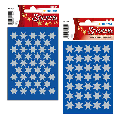 Herma 6-Pointed Stars Sticker Decor (Silver)