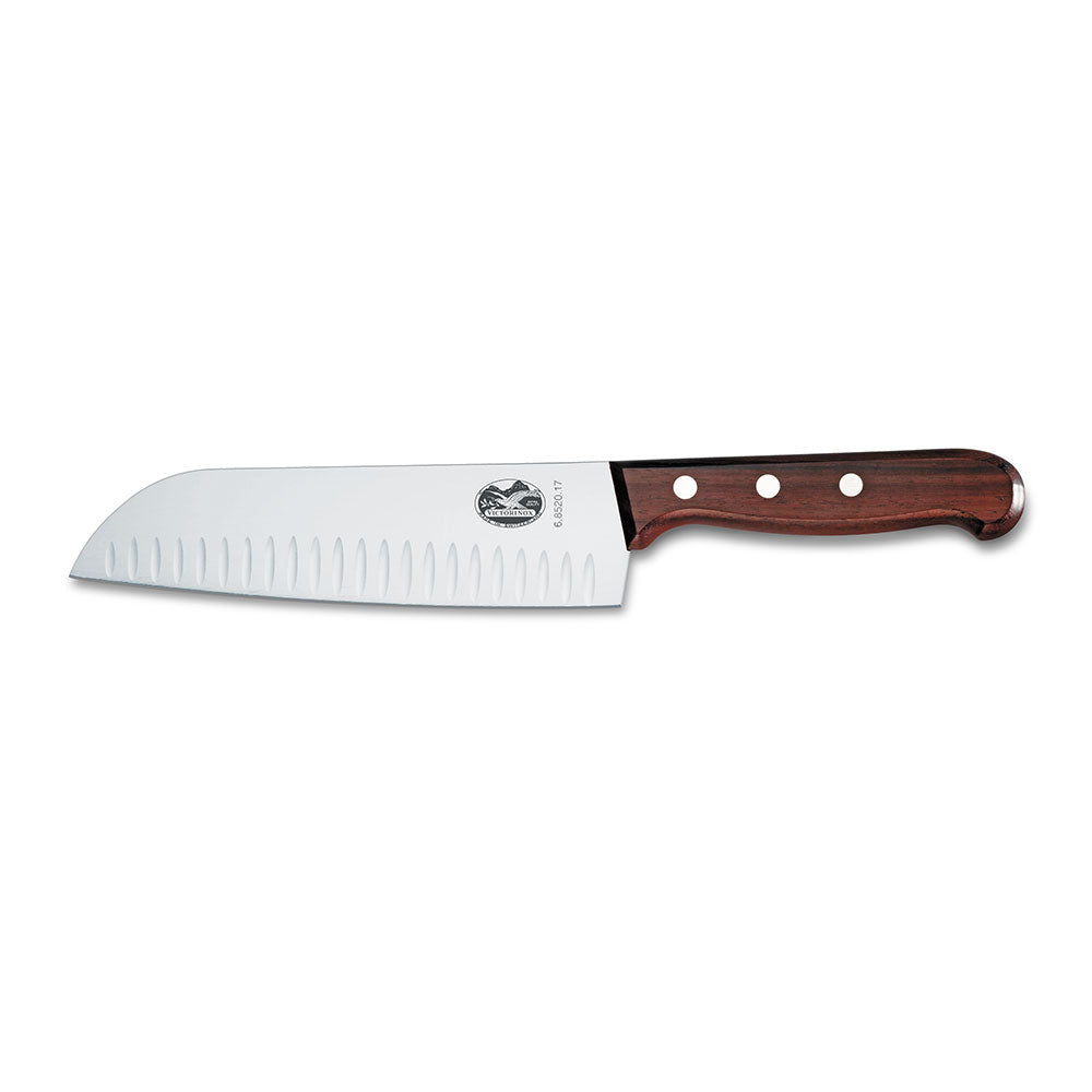 Gecanneleerde brede mes santoku mes 17 cm