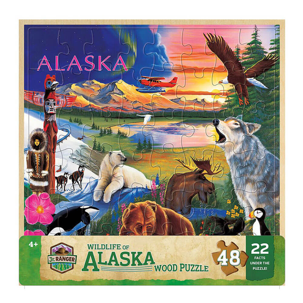MP Wood Fun Facts Puzzle(48 PCS)