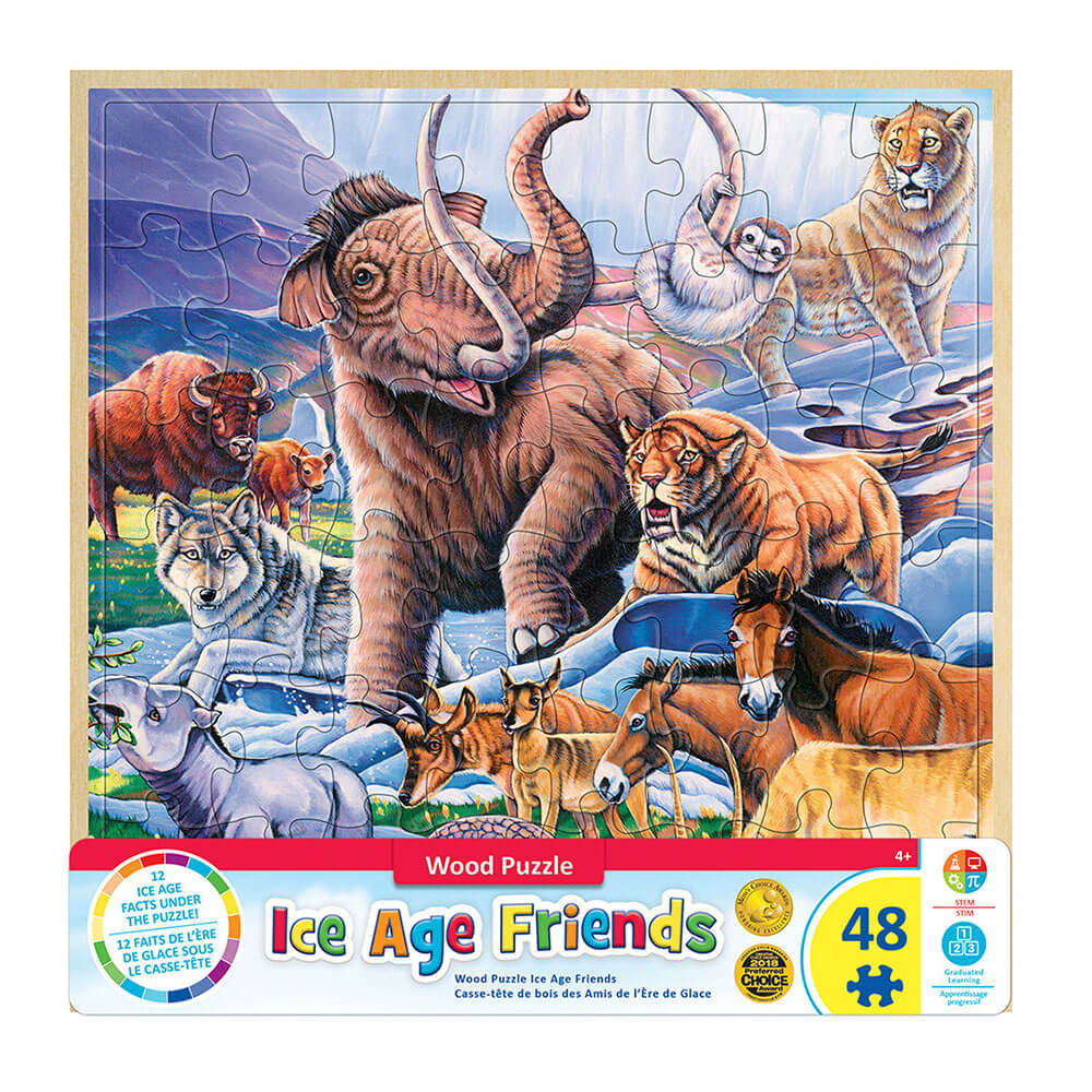 MP Wood Fun Facts Puzzle(48 PCS)