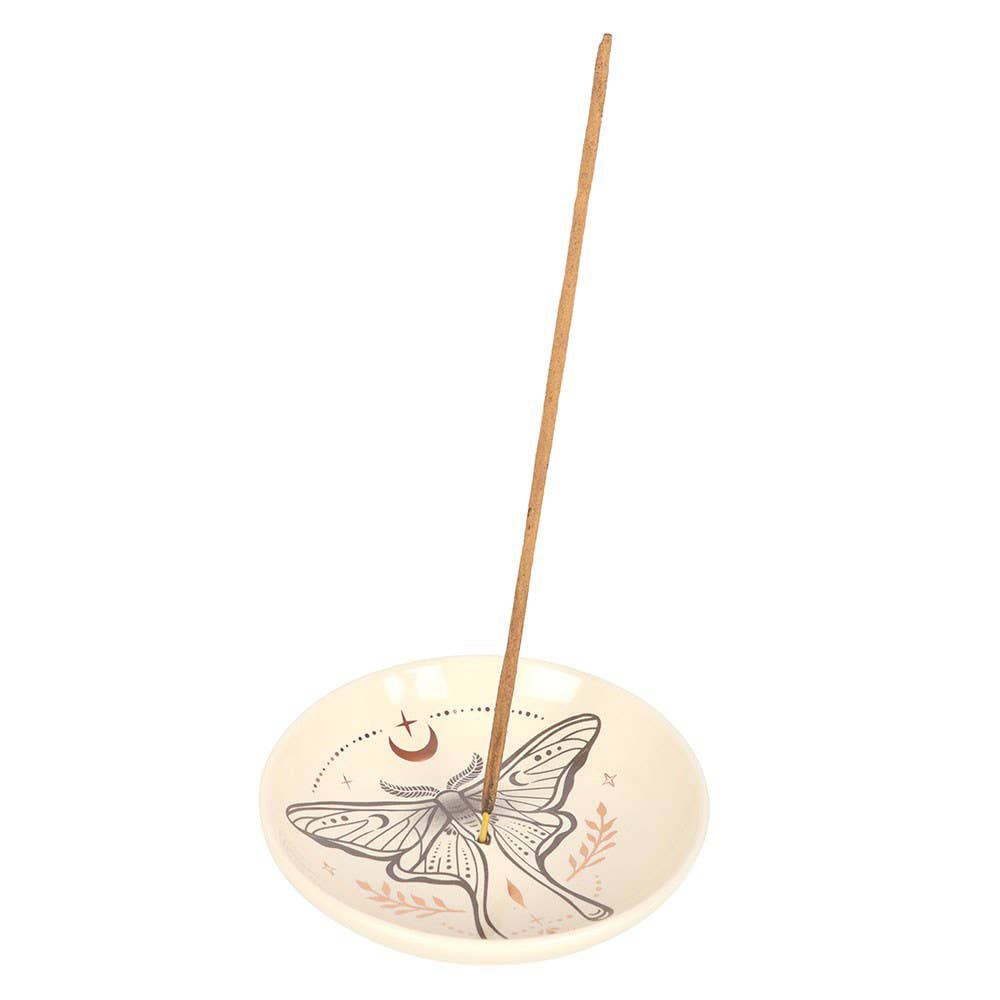 Luna Moth Ceramic Incense Holder