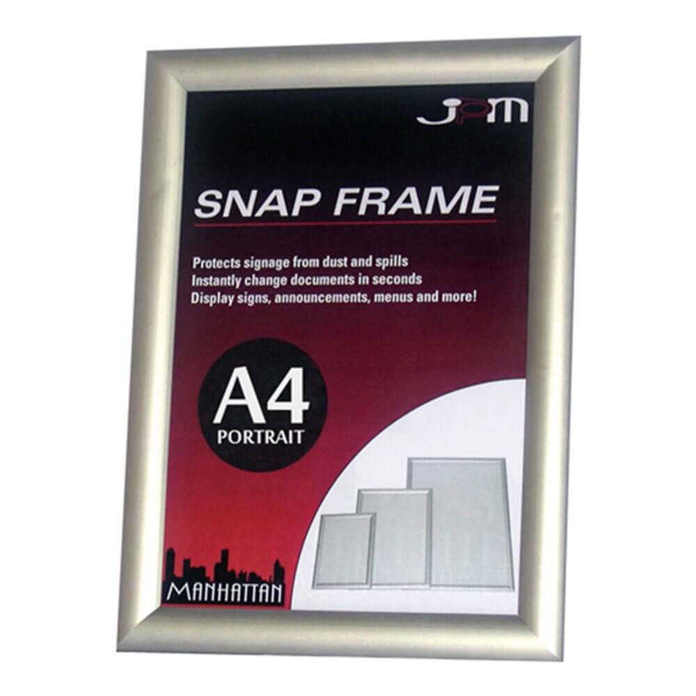 Deflecto Manhattan Snap Frame(Silver)