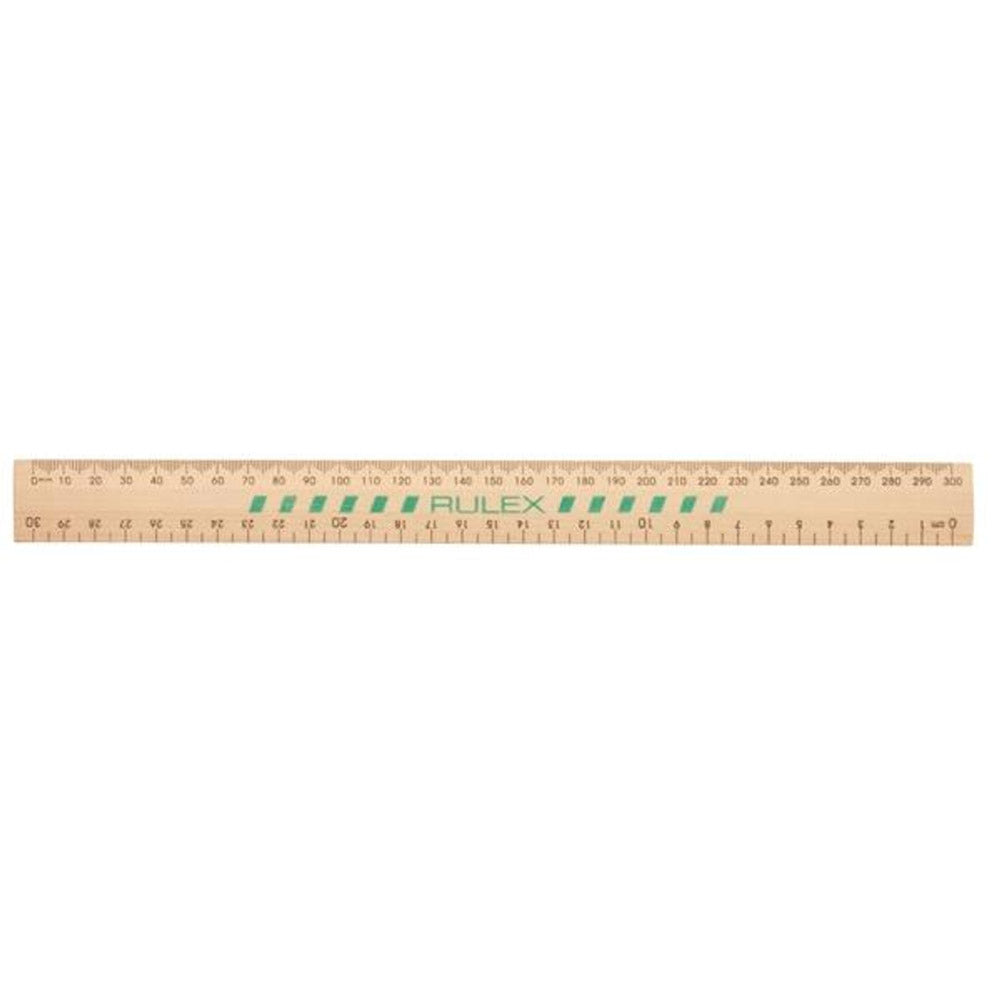 Celco Rulex Wooden Ruler 30cm (Unpolished)