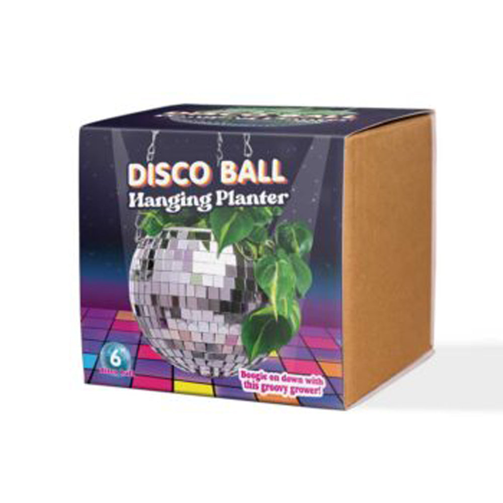 Bubblegum Stuff Disco Ball Hanging Planter