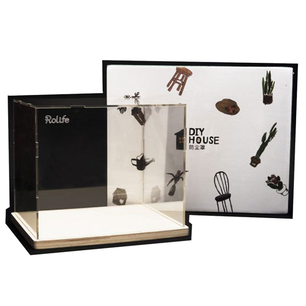 Robotime Puppenhaus-Staubschutzhülle aus Acryl