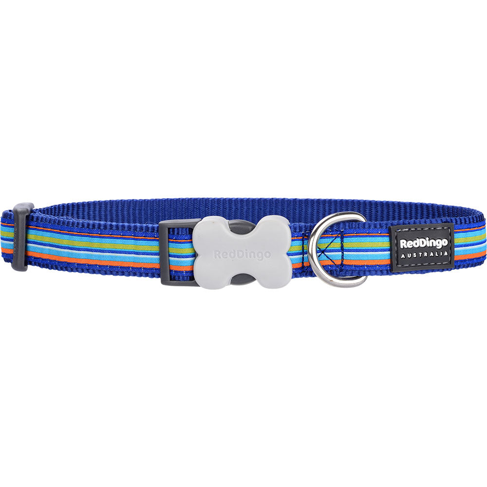Hundehalsband mit horizontalen Streifen (Navy)