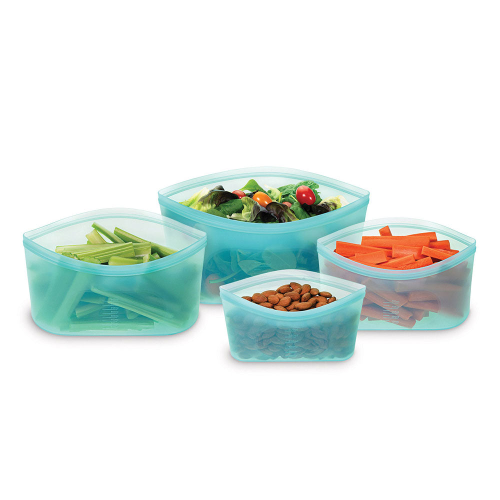 Avanti Pinch & Lock wiederverwendbare blaue Taschen (4er-Set)