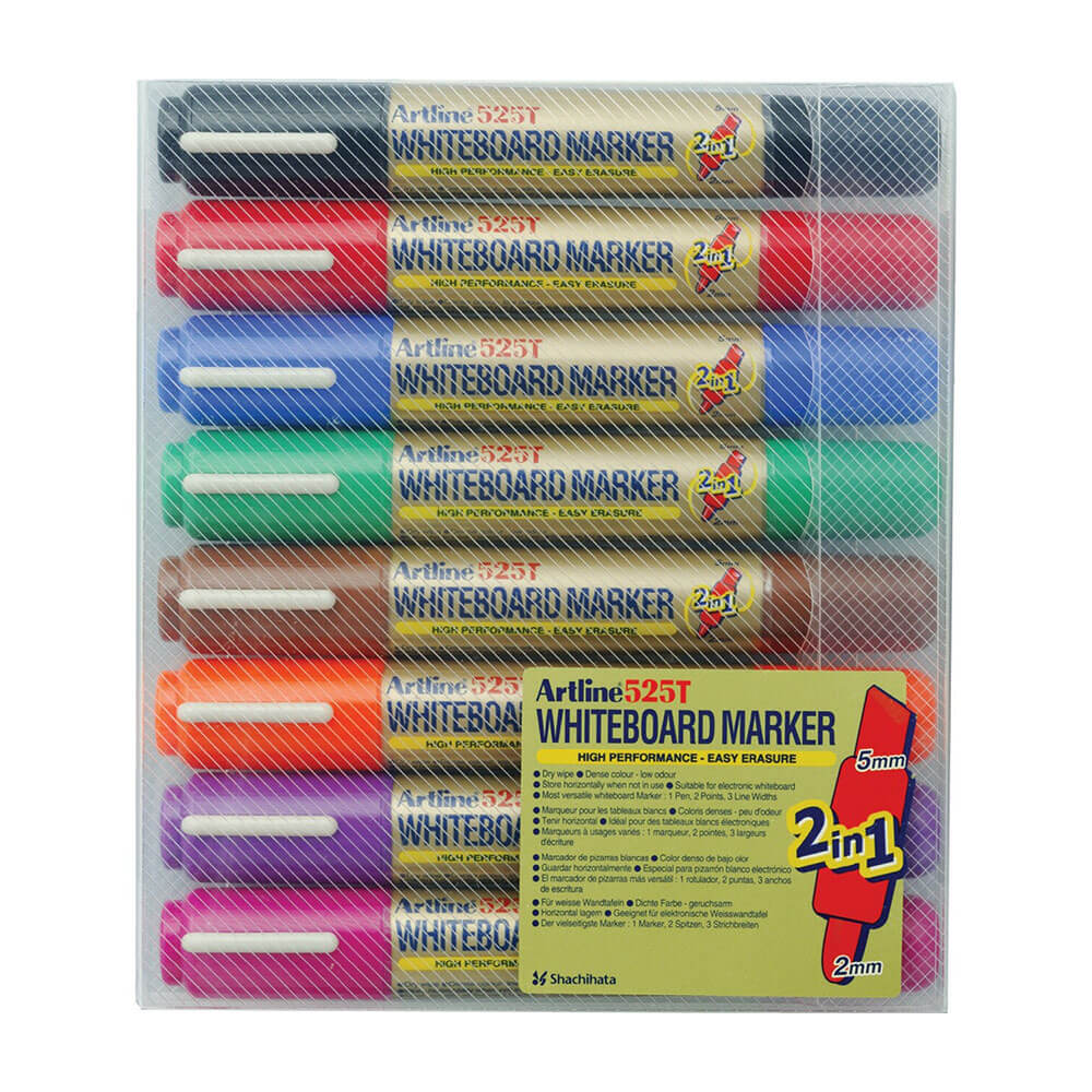 Artline Whiteboard Marker Dual Nib Assorted