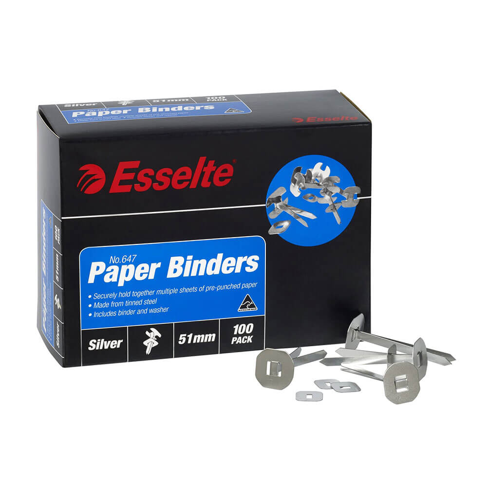 Esselte Paper Binders(100pk)