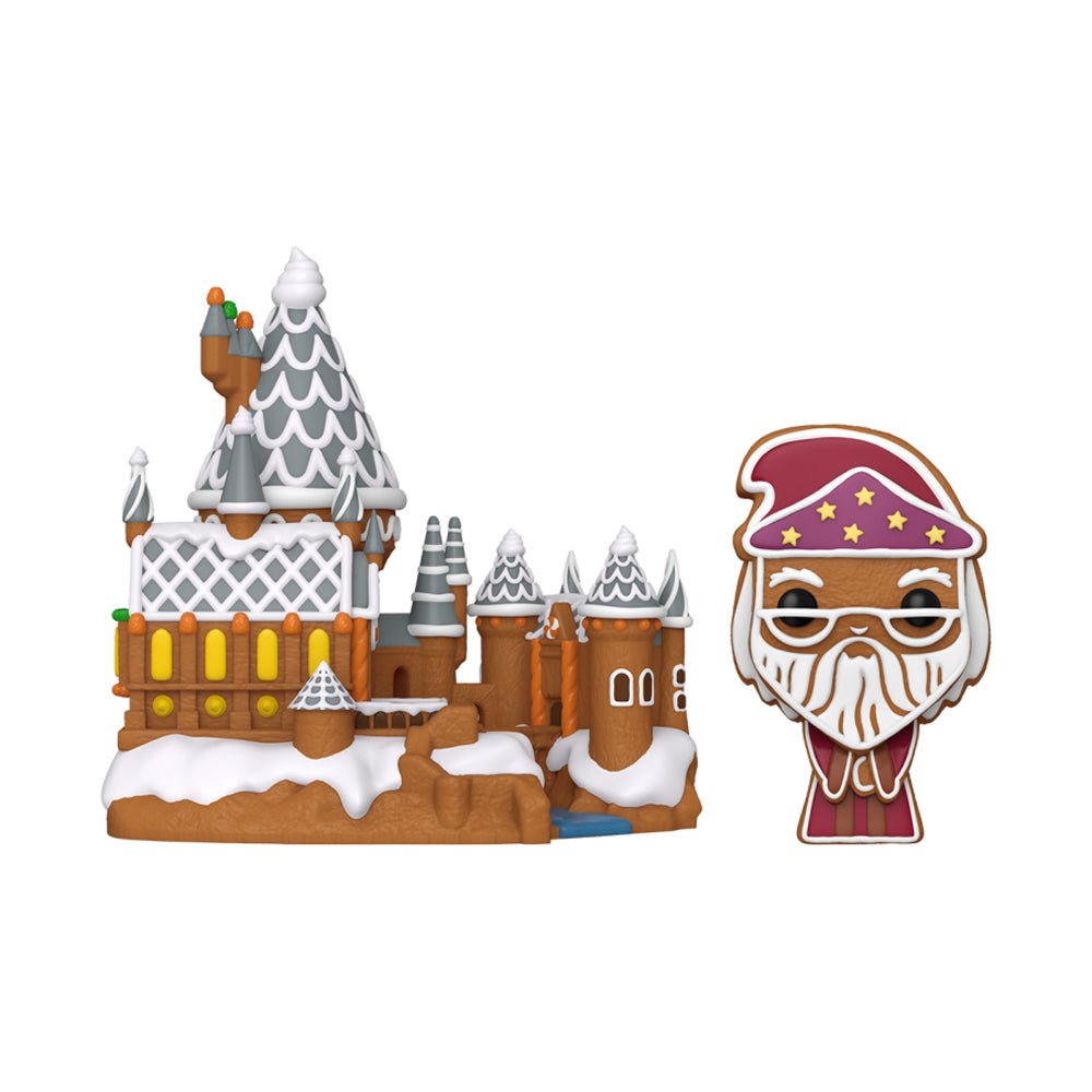 Albus Dumbledore with Hogwarts (Gingerbread) Pop! Town