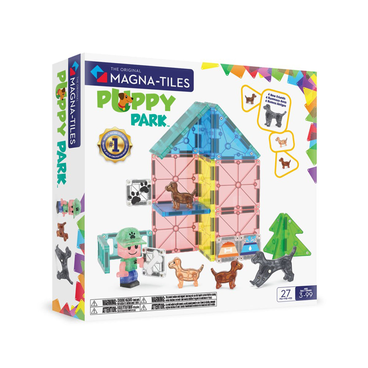 MAGNA-TILES Puppy Park 27-Piece Set