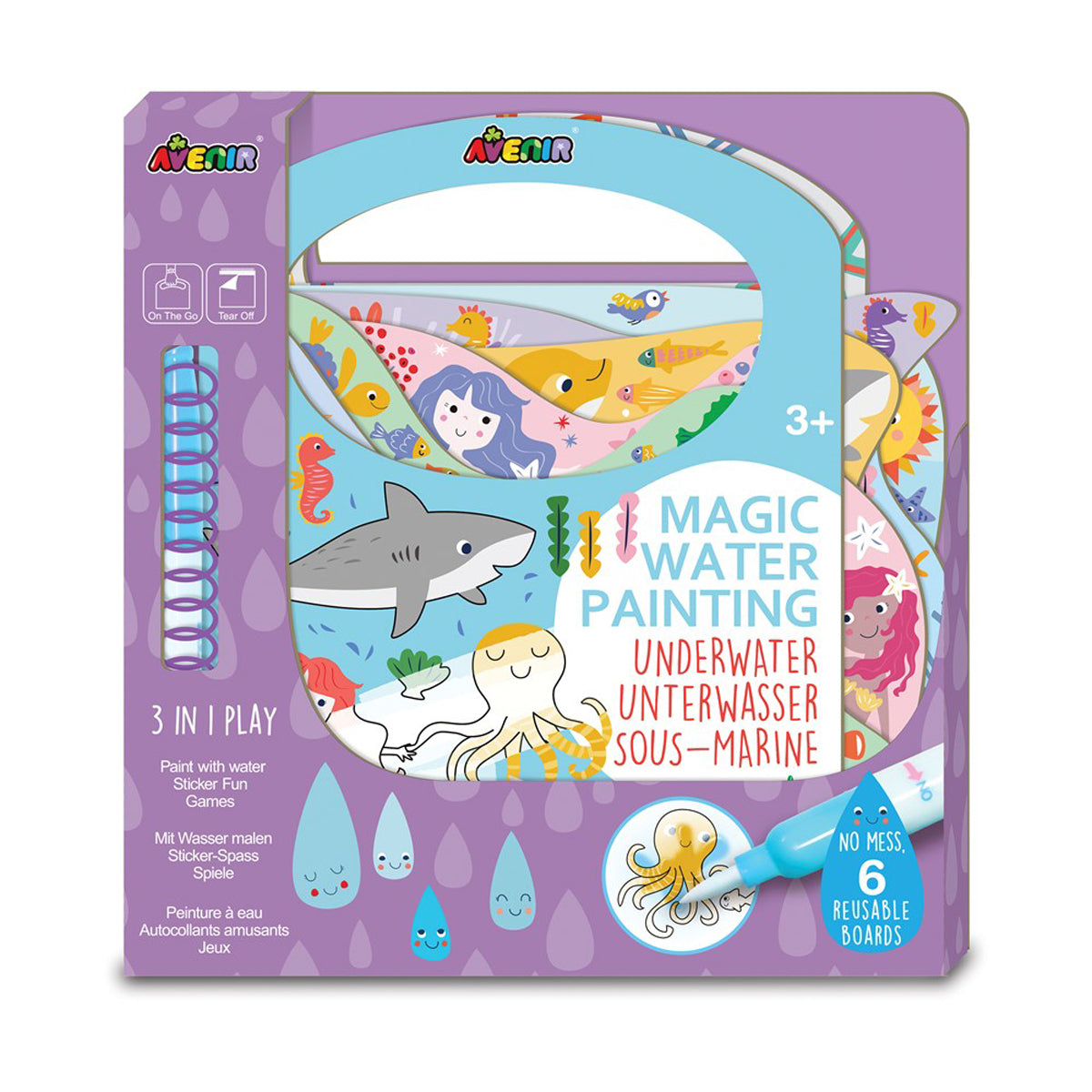 Avenir Magical Water Painting Book