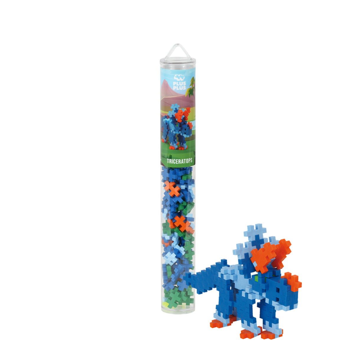 Plus-Plus Triceratops Building Blocks Tube 100pcs