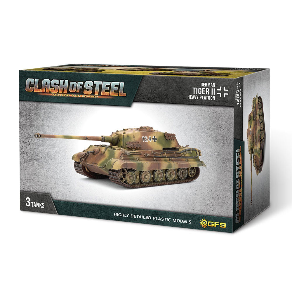 Clash of Steel Tiger II Heavy Tank Platoon Miniature