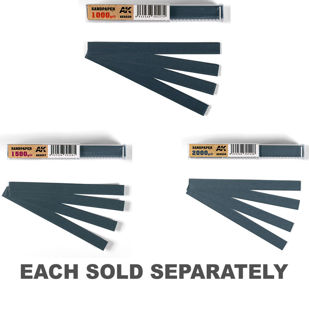 AK Interactive Wet Sandpaper 50pcs