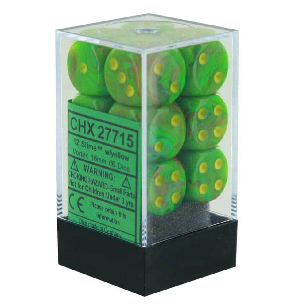 D6 Dice Vortex 16mm (12 dadi)