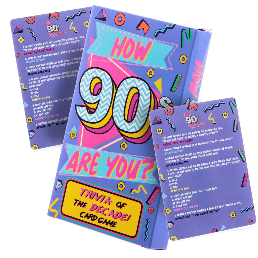 Boxer Gifts How 90's Are You? Trivia Game