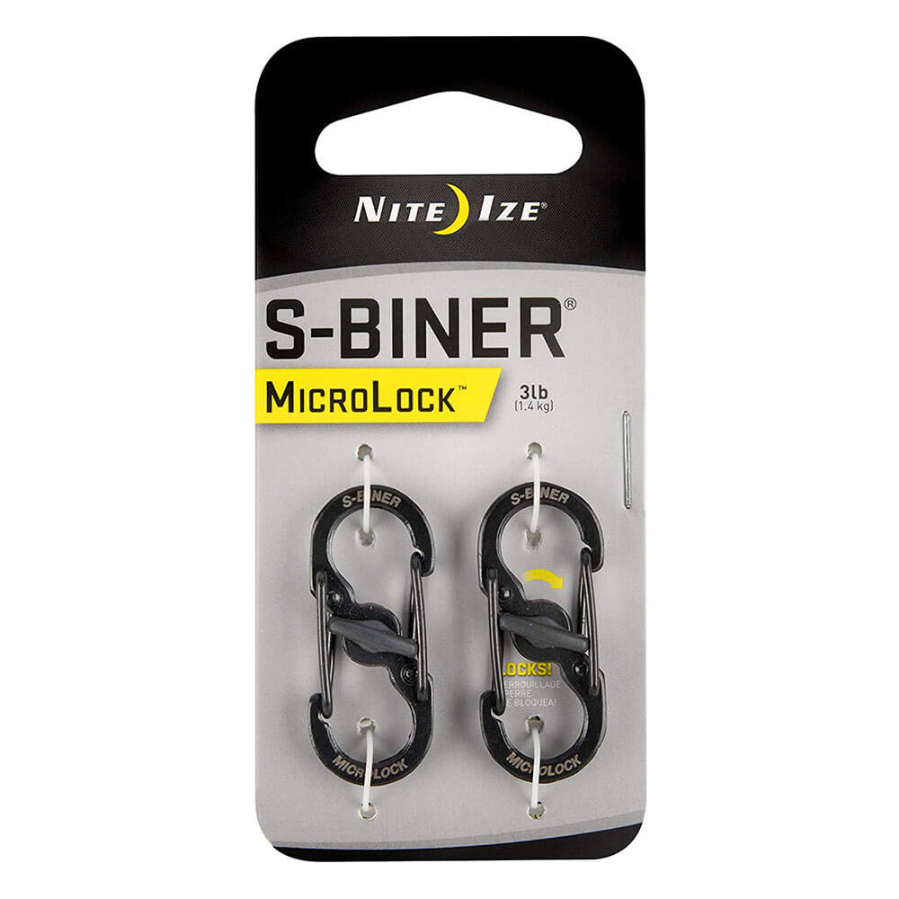 Acciaio inossidabile Microlock S-biner (pacchetto 2)
