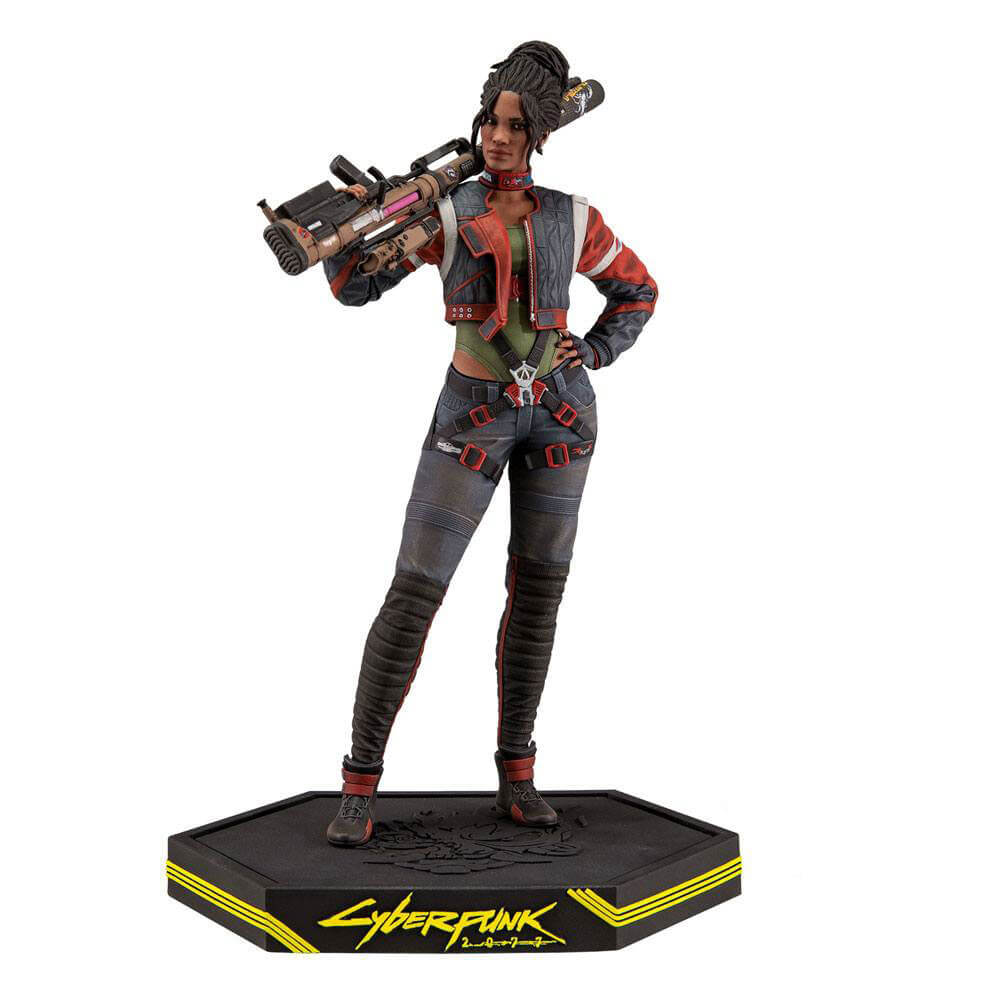 Figura cyberpunk 2077 con base